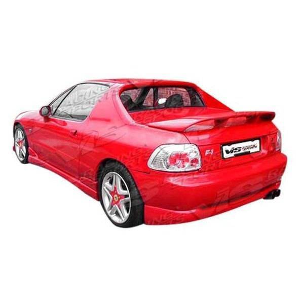 1993-1997 Honda Del Sol 2 doors TECHNO R Style FRP Primer Rear Lip-1