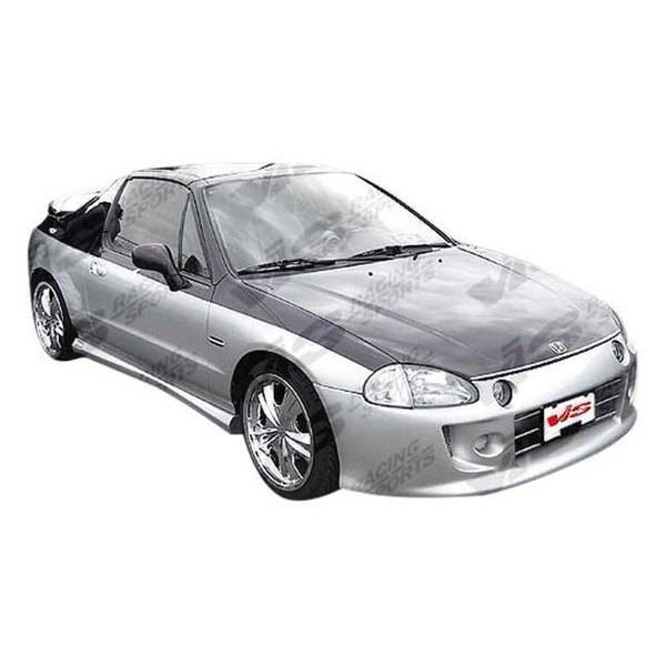 1993-1996 Honda Del Sol 2 doors TECHNO R Style FRP Primer Full Kit-1