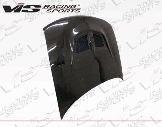 1993-1996 Mitsubishi Mirage 4 doors EVO 5 Style Carbon Fiber Black Hood-3