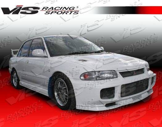 1993-1996 Mitsubishi Mirage 4 doors Evolution 3 Style FRP Primer Front Bumper-2
