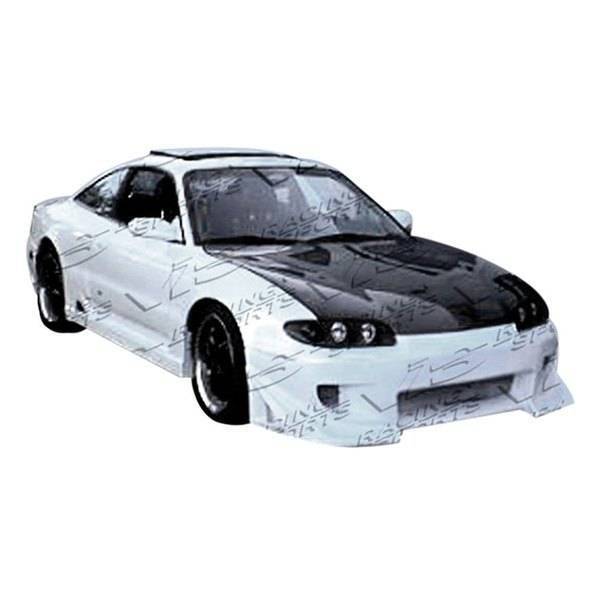 1993-1997 Mazda MX6 2 doors BATTLE Z Style FRP Primer Front Bumper-1