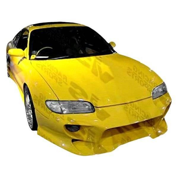 1993-1997 Mazda MX6 2 doors INVADER Style FRP Primer Front Bumper-1