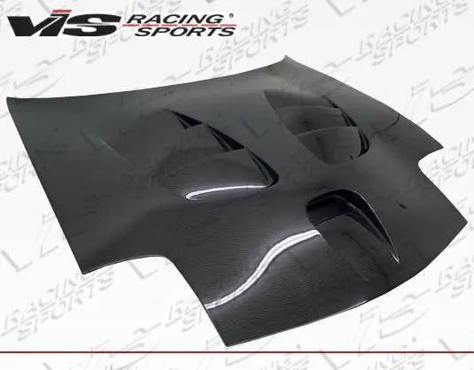 1993-1996 Mazda RX7 2 doors FUZION Style Carbon Fiber Black Hood-1