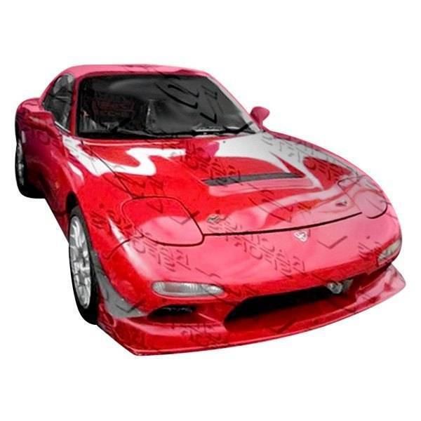 1993-1997 Mazda RX7 2 doors JS Style FRP Primer Front Bumper-1
