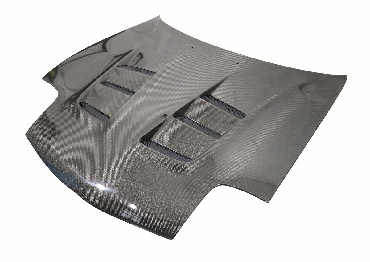 1993-1996 Mazda RX7 2DR Racer Design Style Carbon Fiber Hood