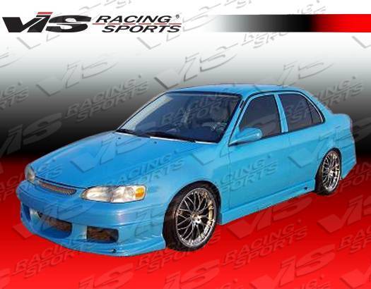 1993-1997 Toyota Corolla 4 doors BALLISTIX Style FRP Primer Full Kit-4