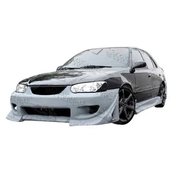 1993-2002 Toyota Corolla 4 doors BATTLE Z Style FRP Primer Side Skirts-1
