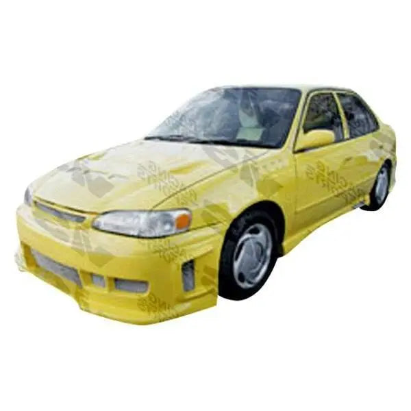 1993-2002 Toyota Corolla 4 doors Z1 BOXER Style FRP Primer Side Skirts-1