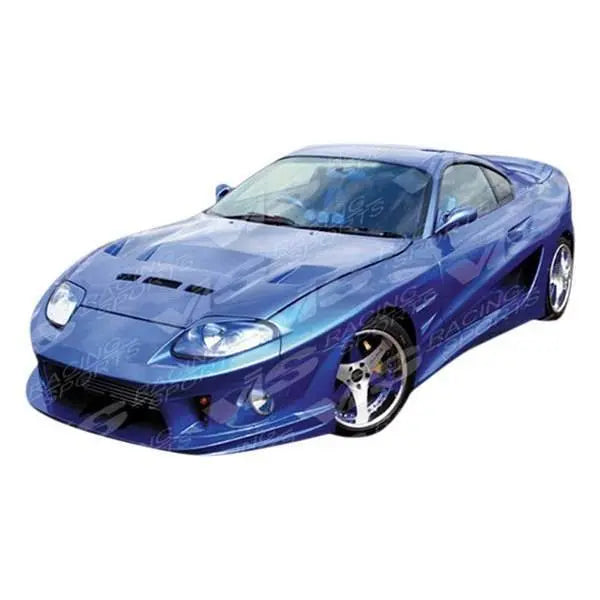 1993-1998 Toyota Supra 2 doors Alfa WB Style FRP Primer Side Skirts-1