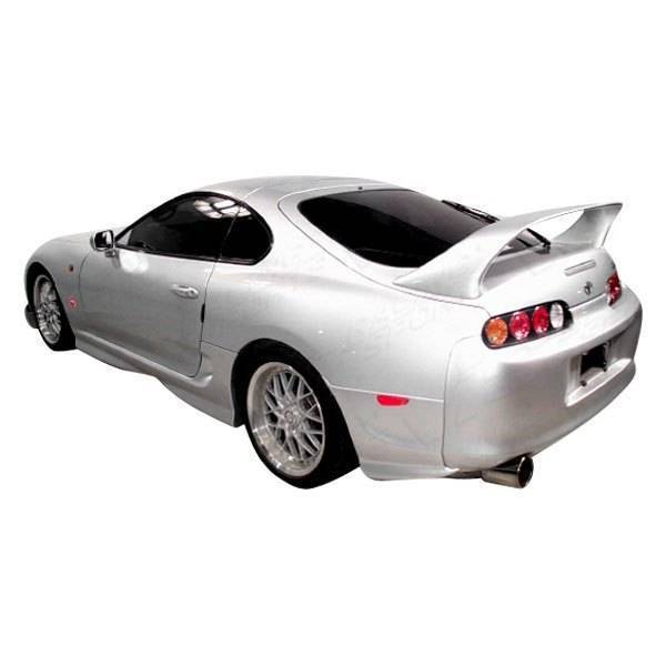 1993-1998 Toyota Supra 2 doors INVADER Style FRP Primer Rear Lip-1