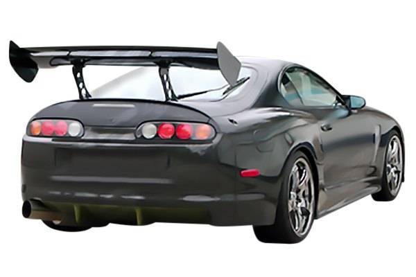 1993-1998 Toyota Supra 2 doors Techno R WB Style FRP Primer Rear Bumper-1