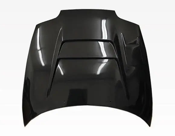 1993-1998 Toyota Supra 2 doors V Line Style Carbon Fiber Black Hood-4