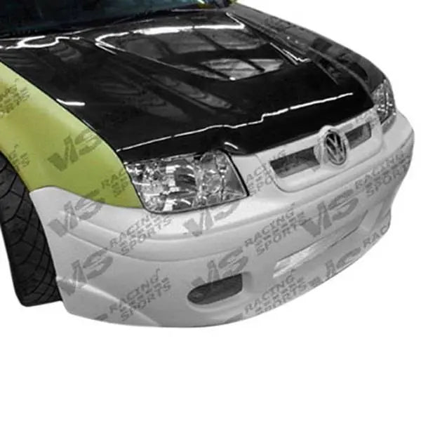 1993-1998 Volkswagen Jetta 4 doors INVADER Style Carbon Fiber Black Hood-1