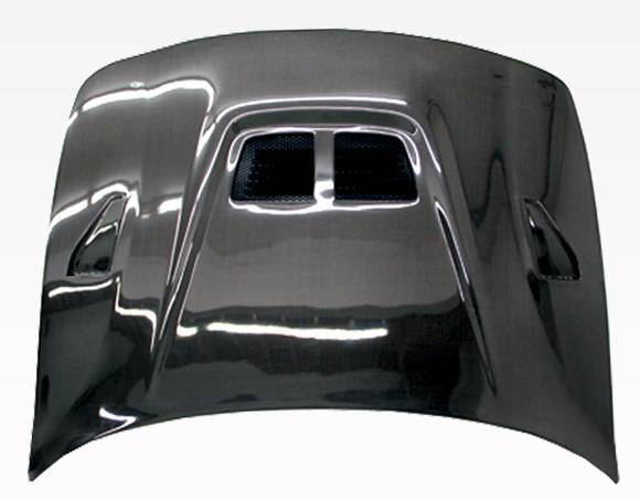 1994-2001 Acura Integra 2 doors 4 doors EVO Style Carbon Fiber Black Hood-3