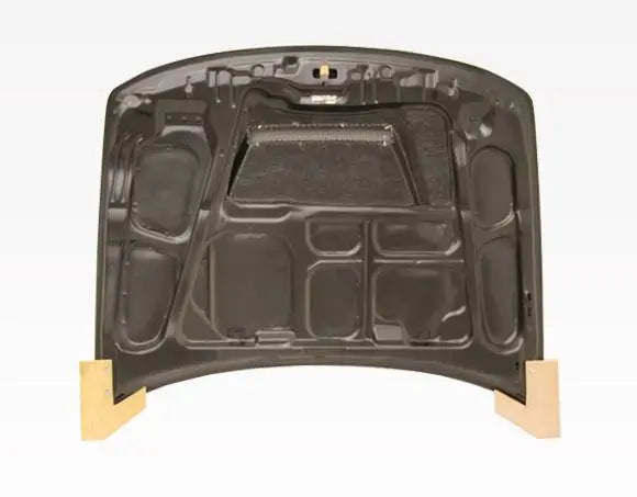 1994-2001 Acura Integra 2 doors 4 doors INVADER Style Carbon Fiber Black Hood-4