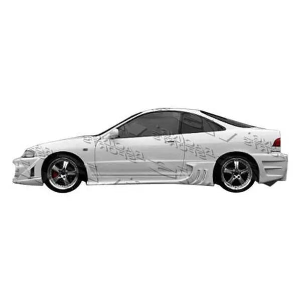 1994-2001 Acura Integra 2 doors Wave Style FRP Primer Side Skirts-1