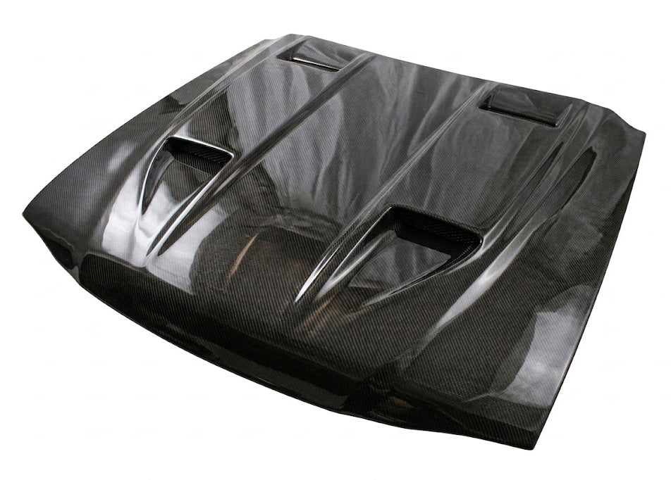 Carbon Fiber Hood Mach 5 Style for Ford MUSTANG 2DR 1994-1998