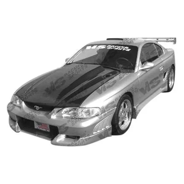 1994-1998 Ford Mustang 2 doors VIPER Style FRP Primer Side Skirts-1