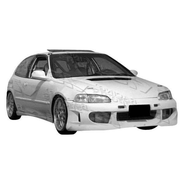 1994-1997 Honda Accord 2 doors 4 doors SERVO Style FRP Primer Front Bumper-2