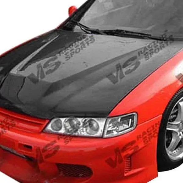 1994-1997 Honda Accord 2 doors 4 doors INVADER Style Carbon Fiber Black Hood-2