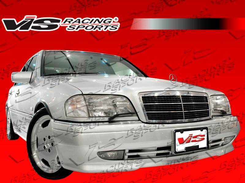 1994-2000 Mercedes C Class W202 4 doors EURO TECH Style FRP Primer Front Bumper-1