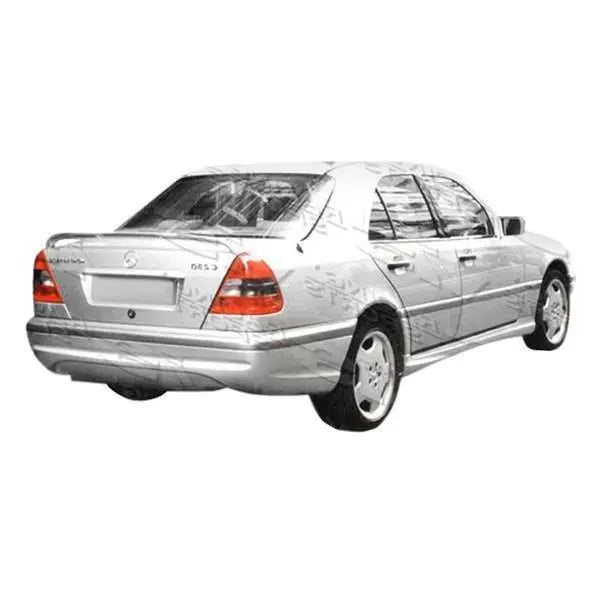 1994-2000 Mercedes C Class W202 4 doors EURO TECH 2 Style FRP Primer Side Skirts-1