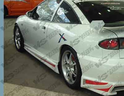 1995-1999 Chevrolet Cavalier 2 doors BALLISTIX Style FRP Primer Full Kit-3