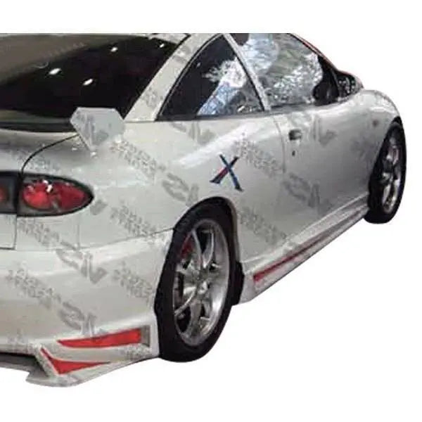 1995-2005 Chevrolet Cavalier 4 doors BALLISTIX Style FRP Primer Side Skirts-1