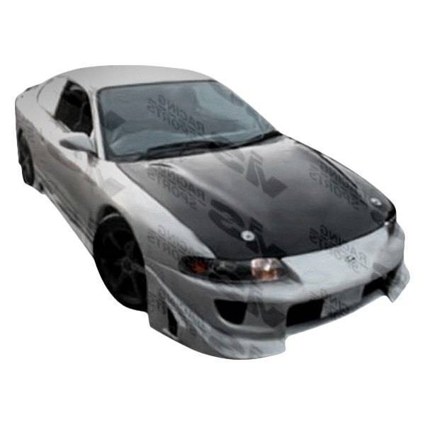1995-1999 Dodge Avenger 2 doors BATTLE Z Style FRP Primer Front Bumper-1
