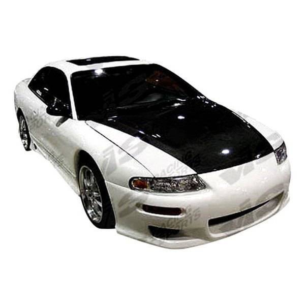 1995-1999 Dodge Avenger 2 doors INVADER Style FRP Primer Front Bumper-1