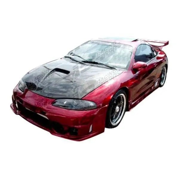 1995-1999 Mitsubishi Eclipse 2 doors G Force Style Carbon Fiber Black Hood-1