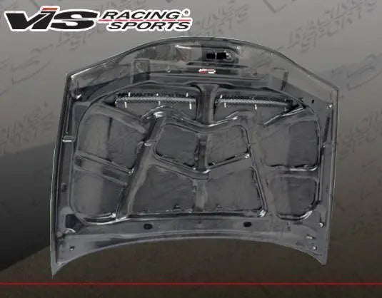 1995-1999 Mitsubishi Eclipse 2 doors MONSTER Style Carbon Fiber Black Hood-4