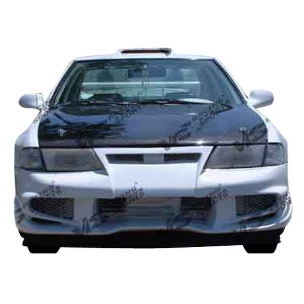 1995-1999 Nissan 200SX 2 doors INVADER 6 Style FRP Primer Front Bumper-1