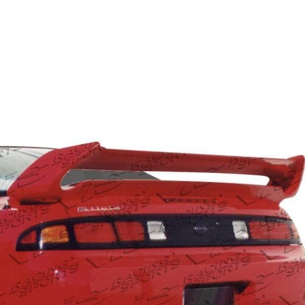 1995-1998 Nissan 240SX 2 doors INVADER Style FRP Primer Spoiler-1