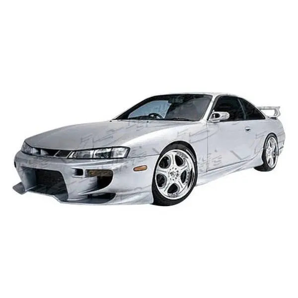 1995-1998 Nissan 240SX 2 doors INVADER Style FRP Primer Side Skirts-1