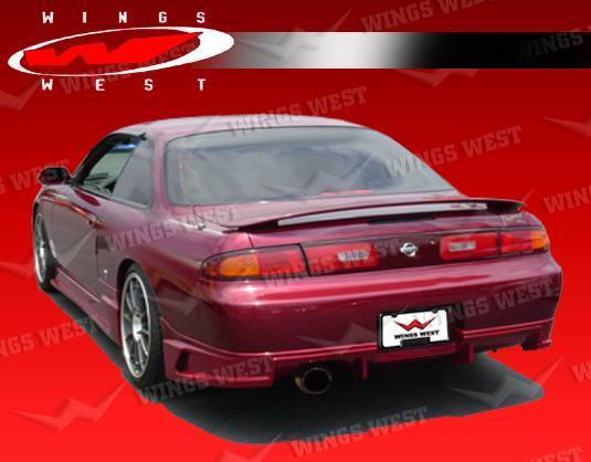 1995-1998 Nissan 240SX 2 doors FRP Primer Rear Lip-1