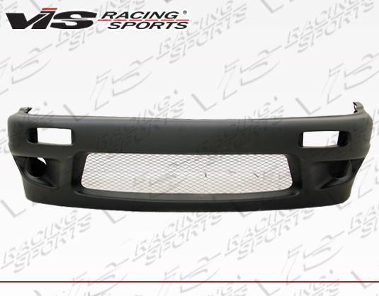1995-1996 Nissan 240SX 2 doors Quad Six Style FRP Primer Front Bumper-2