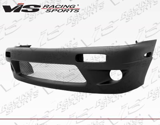 1995-1996 Nissan 240SX 2 doors Quad Six Style FRP Primer Front Bumper-3