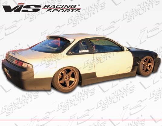 1995-1998 Nissan 240SX 2 doors Quad Six Style FRP Primer Rear Bumper-1