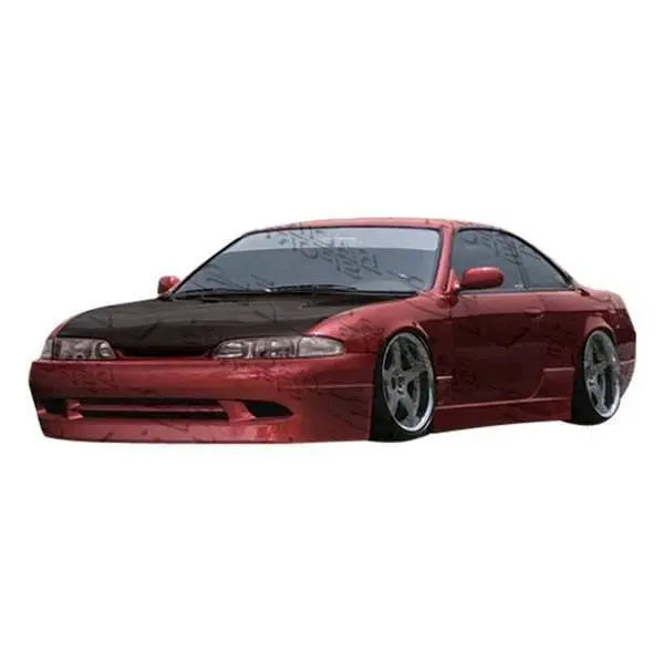 1995-1998 Nissan 240SX 2 doors Super Style FRP Primer Side Skirts-1