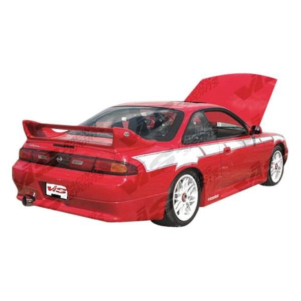 1995-1996 Nissan 240SX 2 doors TECHNO R Style FRP Primer Full Kit-2