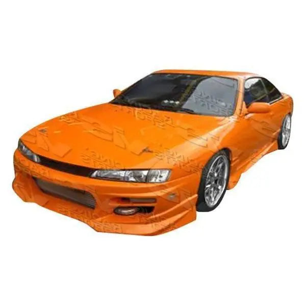 1995-1998 Nissan 240SX 2 doors V Spec S Style FRP Primer Side Skirts-1