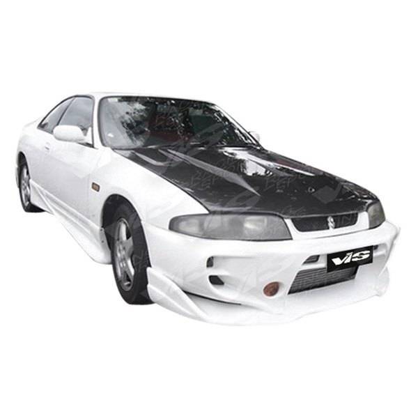 1995-1998 Nissan Skyline R33 GTR 2 doors INVADER Style FRP Primer Full Kit-1