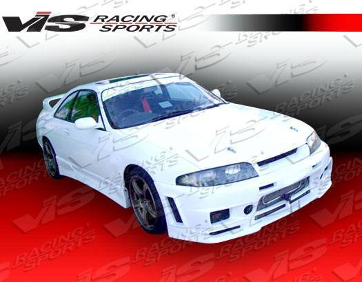 1995-1998 Nissan Skyline R33 GTR 2 doors Omega R400 Style FRP Primer Front Bumper-3