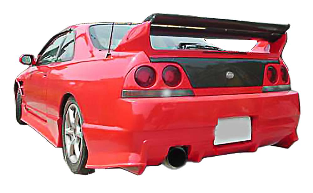 1995-1998 Nissan Skyline R33 GTR 2 doors FRP Primer Rear Bumper-1