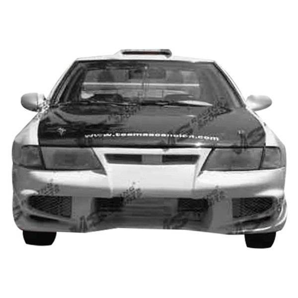 1995-1999 Nissan Sentra 2 doors INVADER 6 Style FRP Primer Front Bumper-2