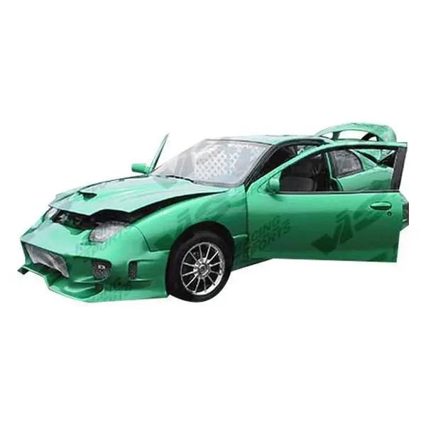 1995-2005 Pontiac SunFire 2 doors INVADER Style FRP Primer Side Skirts-1