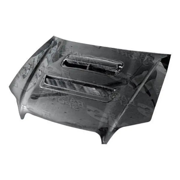 1995-1999 Subaru Legacy 4 doors V Line Style Carbon Fiber Black Hood-2