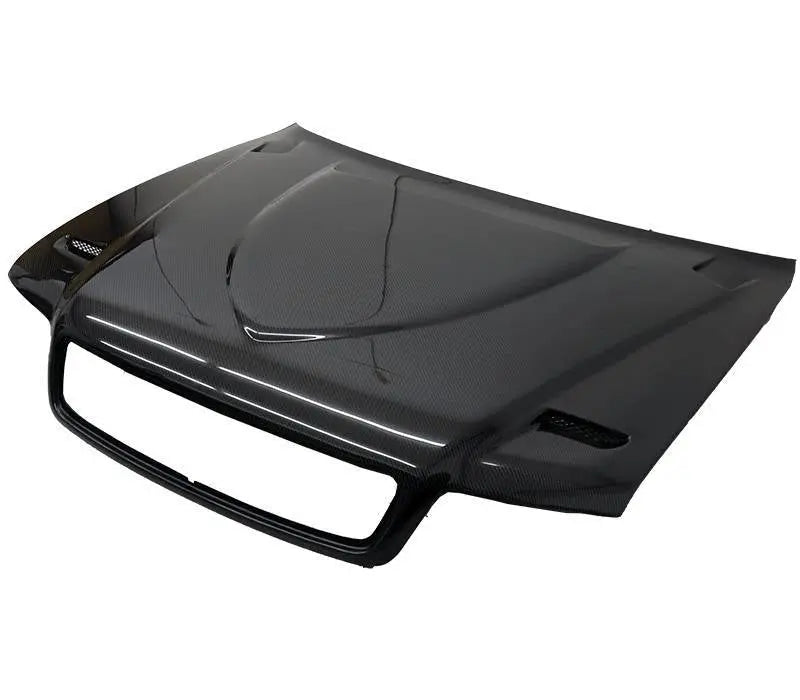 1996-2001 AUDI A4 4 doors Euro R Style Carbon Fiber Black Hood-1