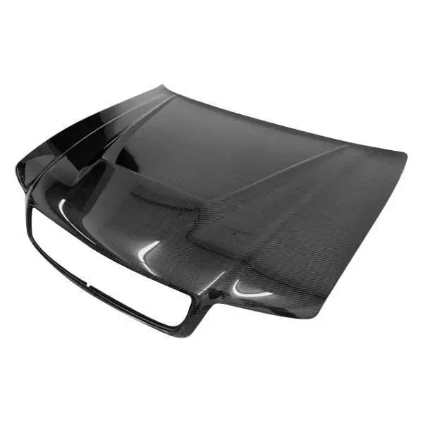 1996-2001 AUDI A4 4 doors INVADER Style Carbon Fiber Black Hood-2